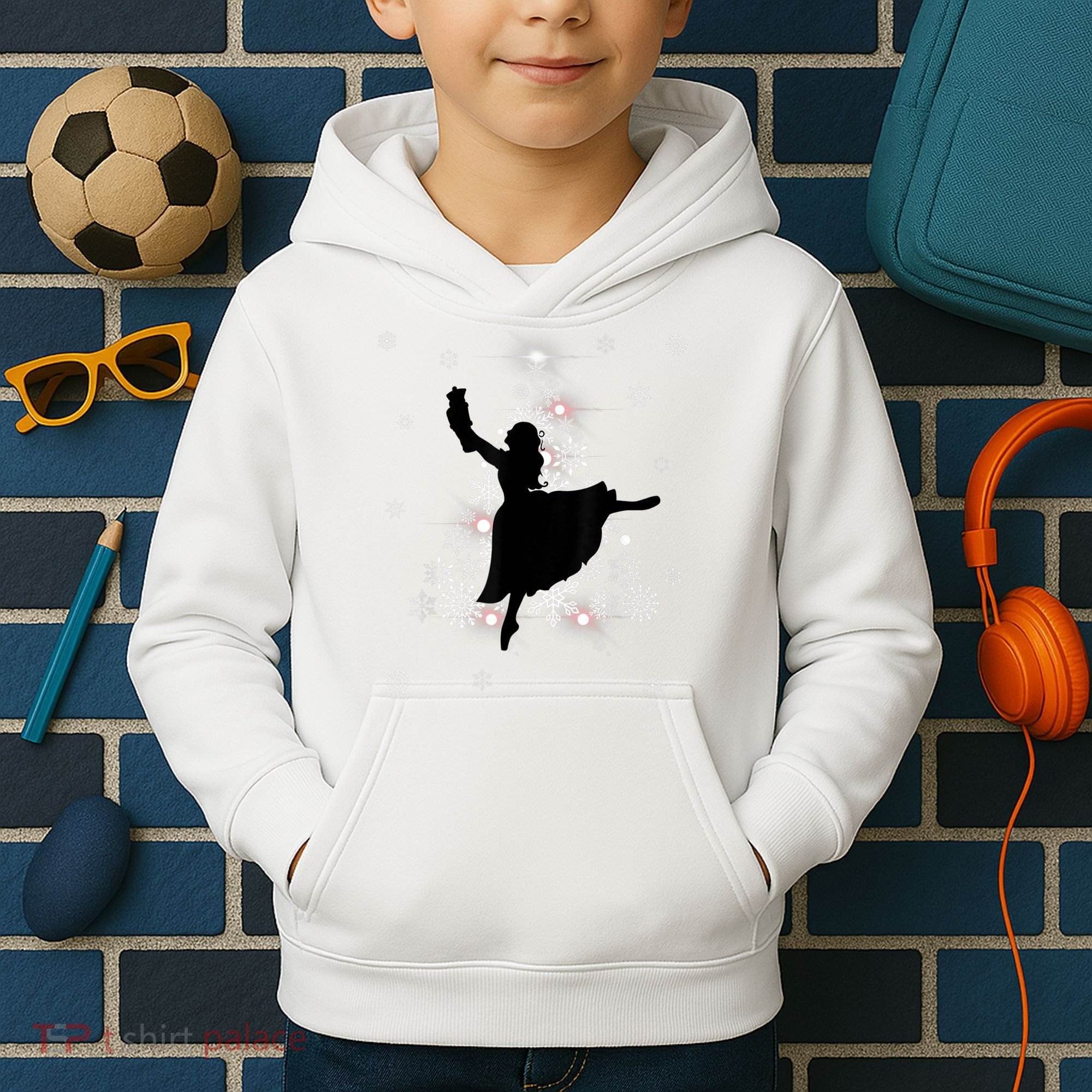 The Nutcracker Ballet, Clara, Tree Christmas Holiday Dance Kids Hoodie