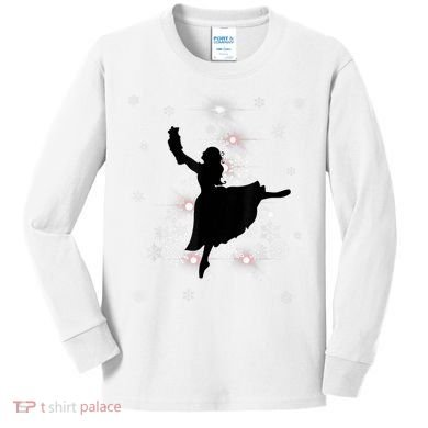 The Nutcracker Ballet, Clara, Tree Christmas Holiday Dance Kids Long Sleeve Shirt