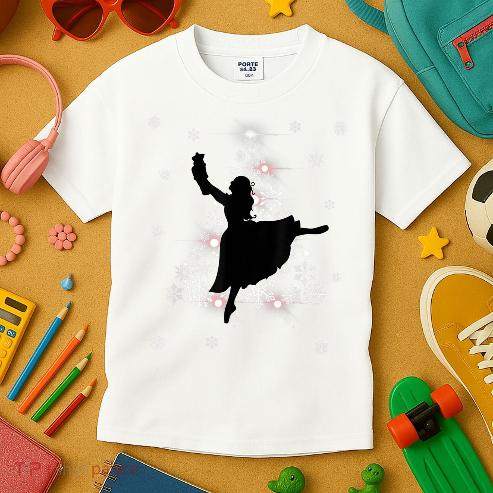 The Nutcracker Ballet, Clara, Tree Christmas Holiday Dance Kids T-Shirt
