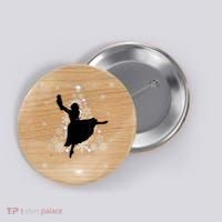 The Nutcracker Ballet, Clara, Tree Christmas Holiday Dance Button thumb 0