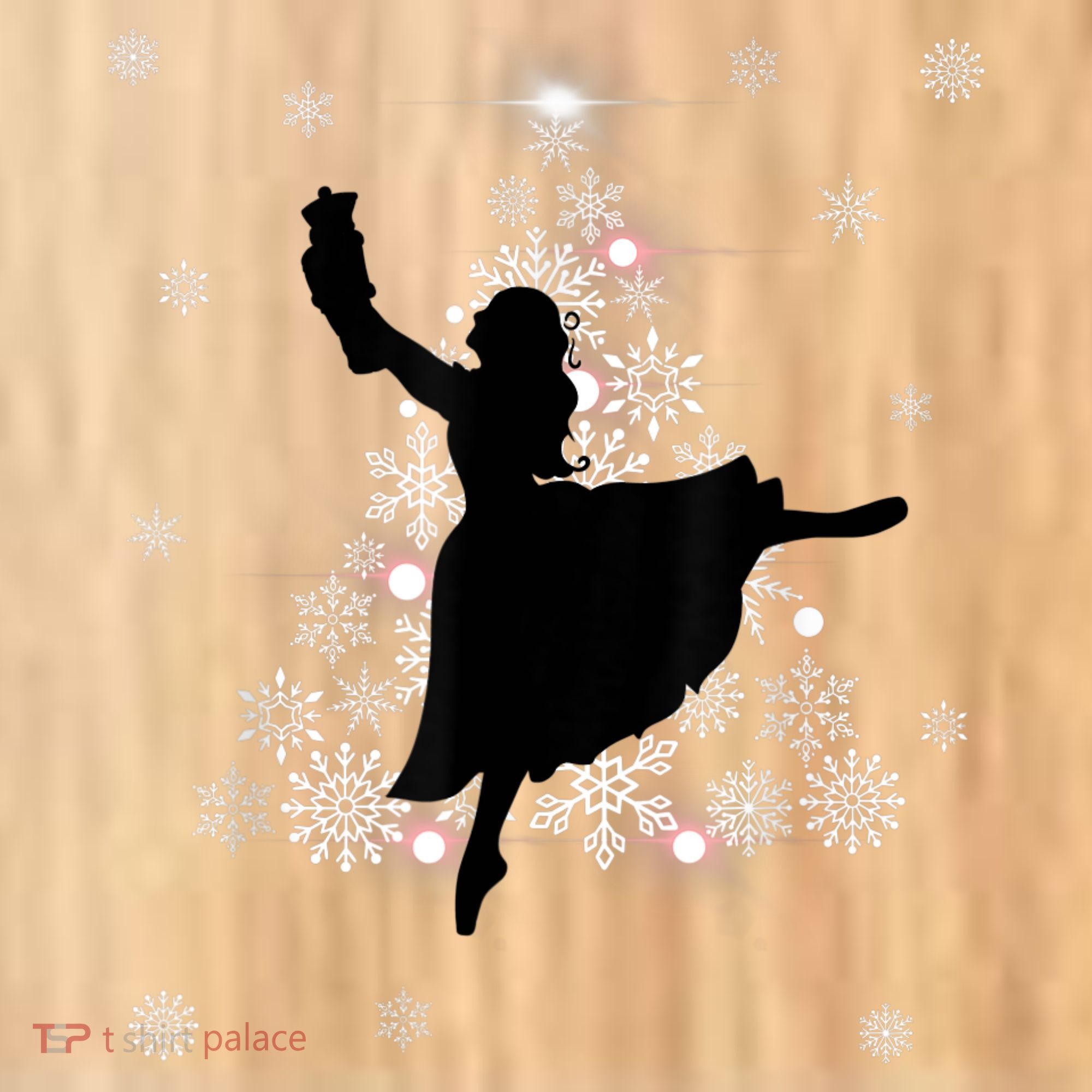 The Nutcracker Ballet, Clara, Tree Christmas Holiday Dance Button