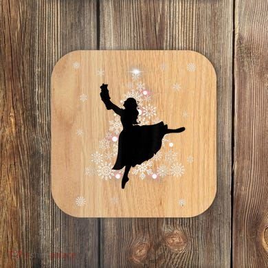 The Nutcracker Ballet, Clara, Tree Christmas Holiday Dance Coaster
