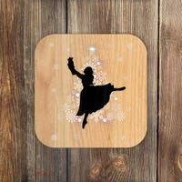 The Nutcracker Ballet, Clara, Tree Christmas Holiday Dance Coaster thumb 0