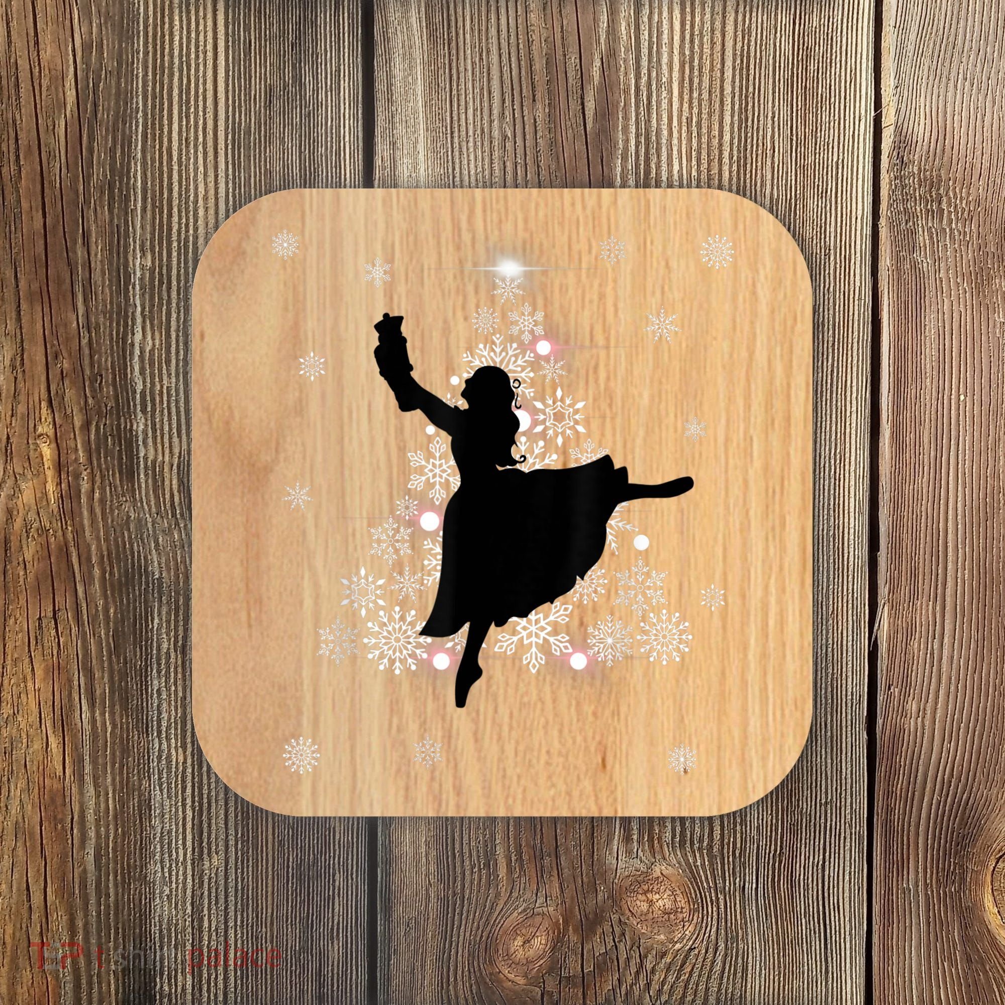 The Nutcracker Ballet, Clara, Tree Christmas Holiday Dance Coaster