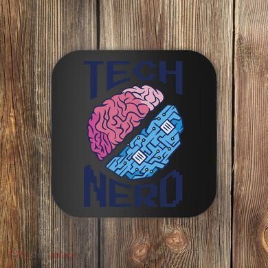 Tech Nerd Brain Coaster