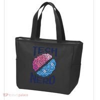 Tech Nerd Brain Tote Bag thumb 3