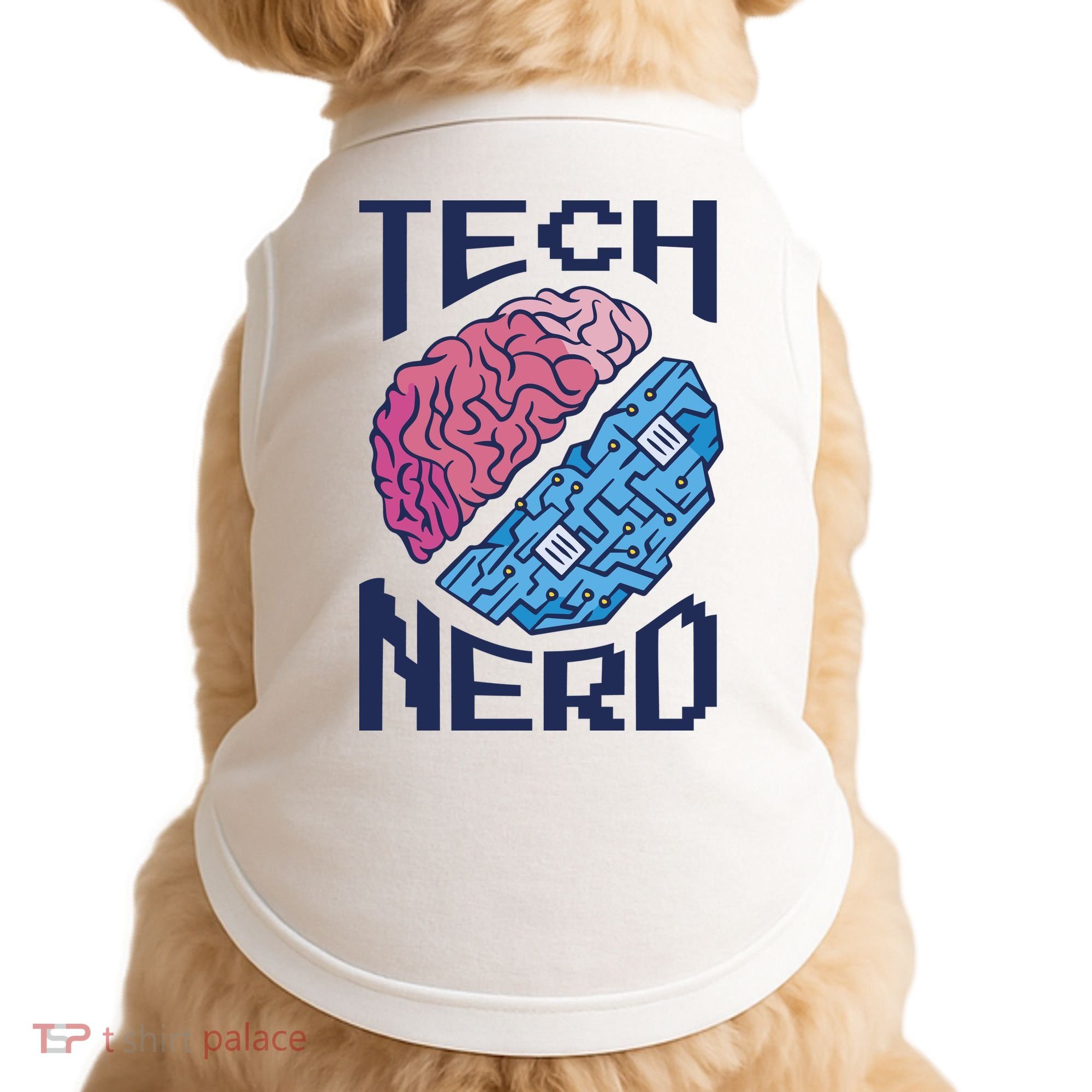 Tech Nerd Brain Doggie Tank