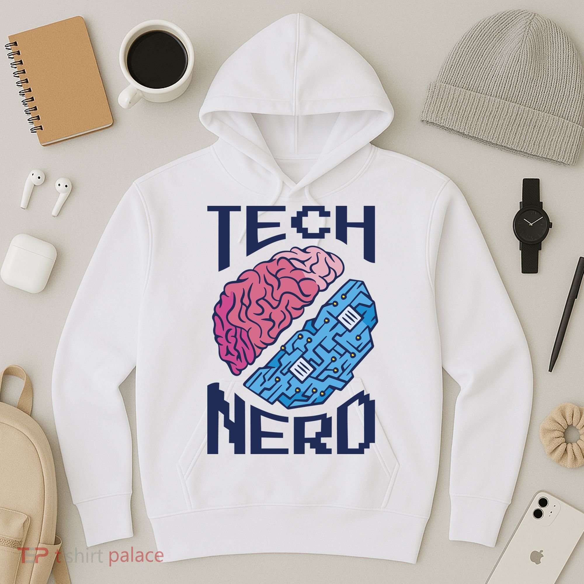 Tech Nerd Brain Hoodie