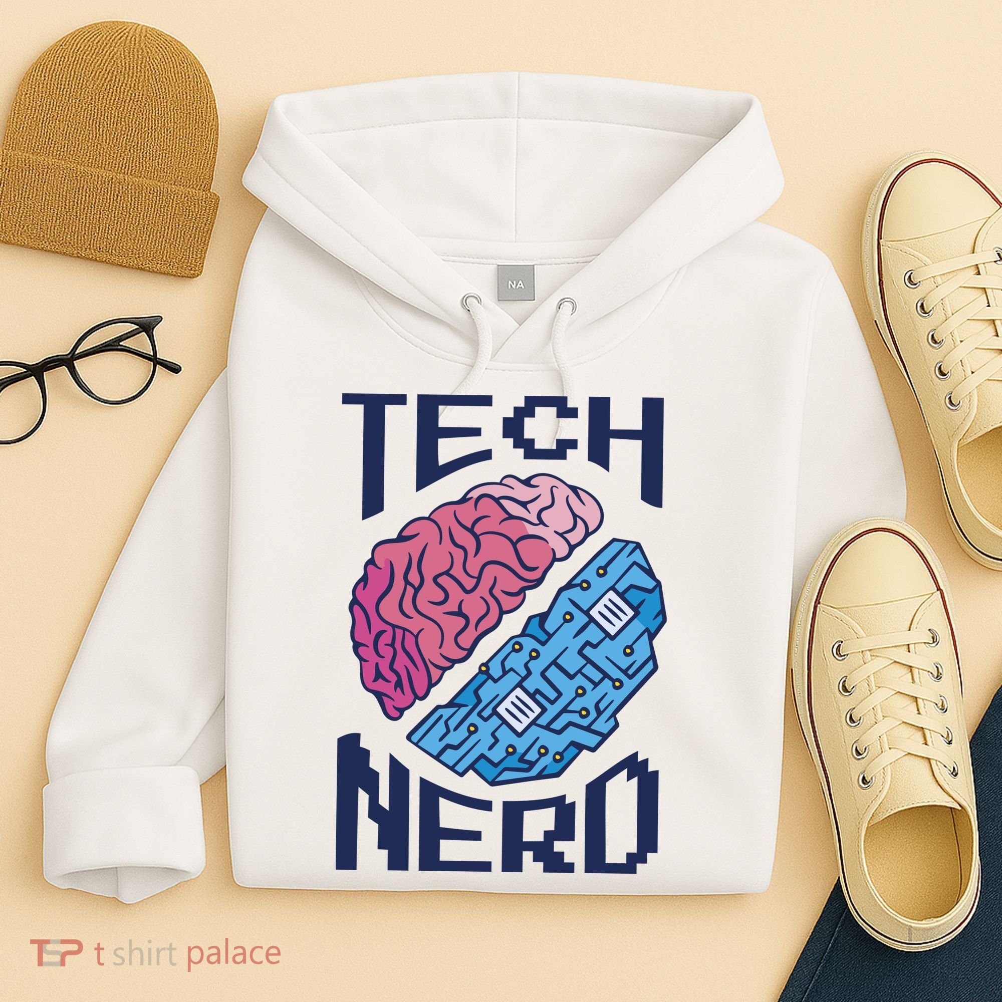Tech Nerd Brain Hoodie