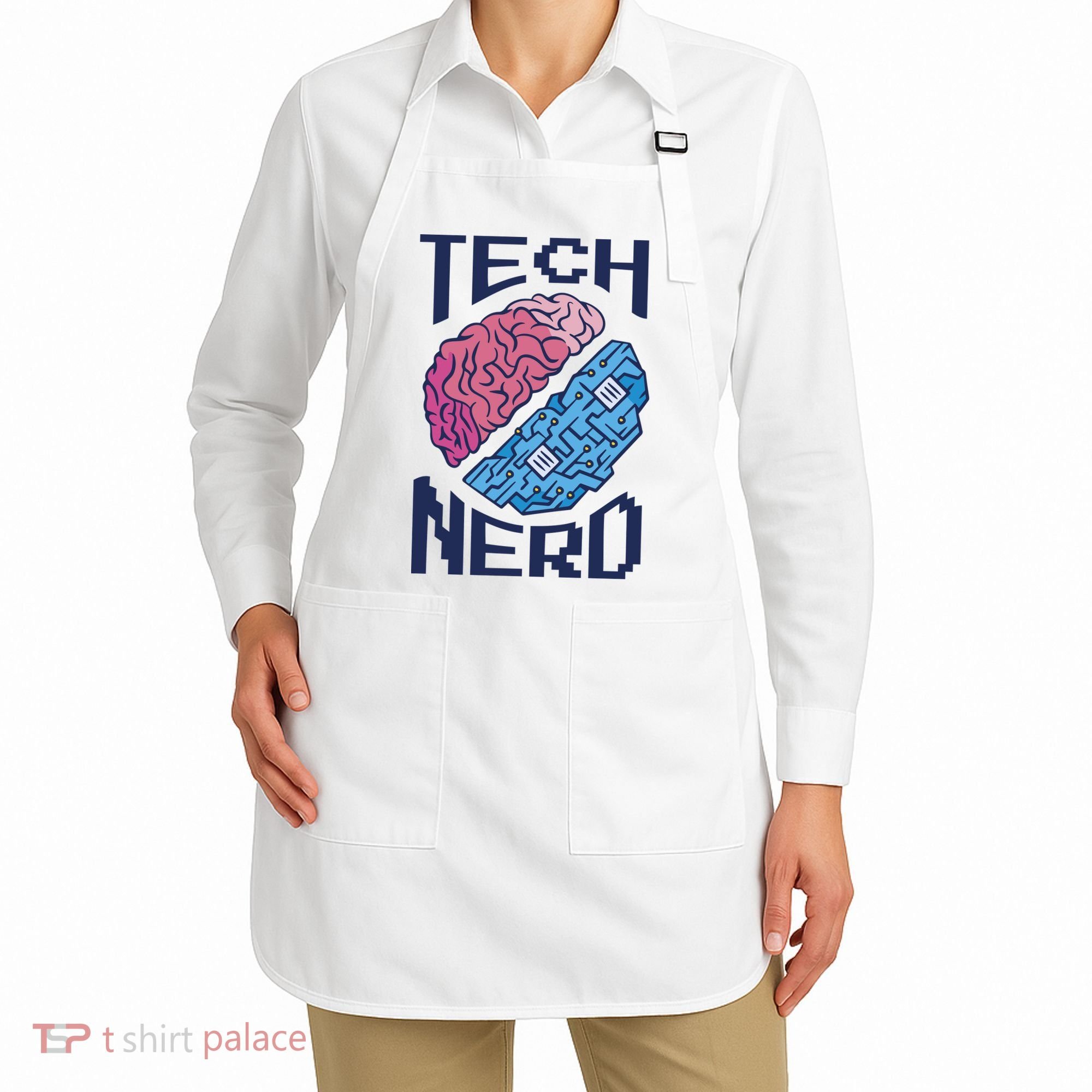 Tech Nerd Brain Apron