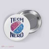 Tech Nerd Brain Button thumb 0