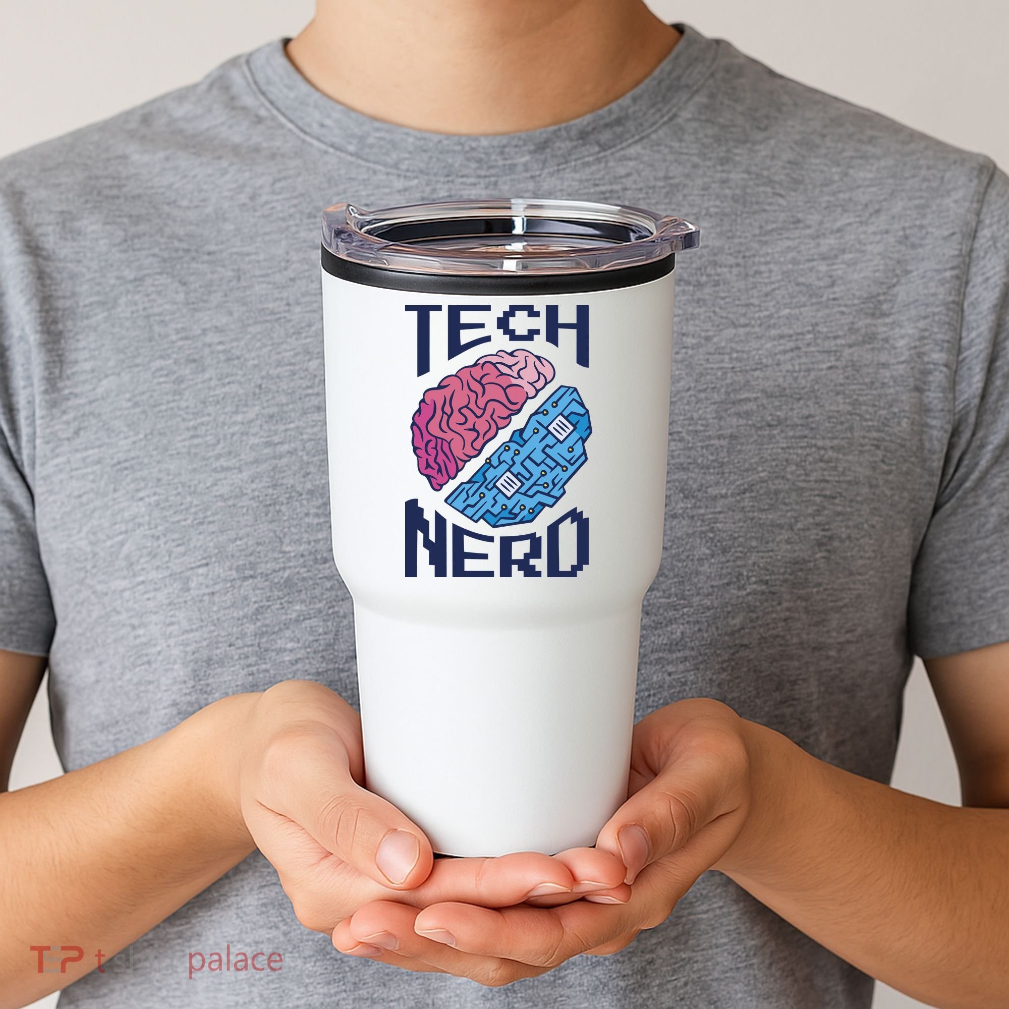 Tech Nerd Brain Tumbler