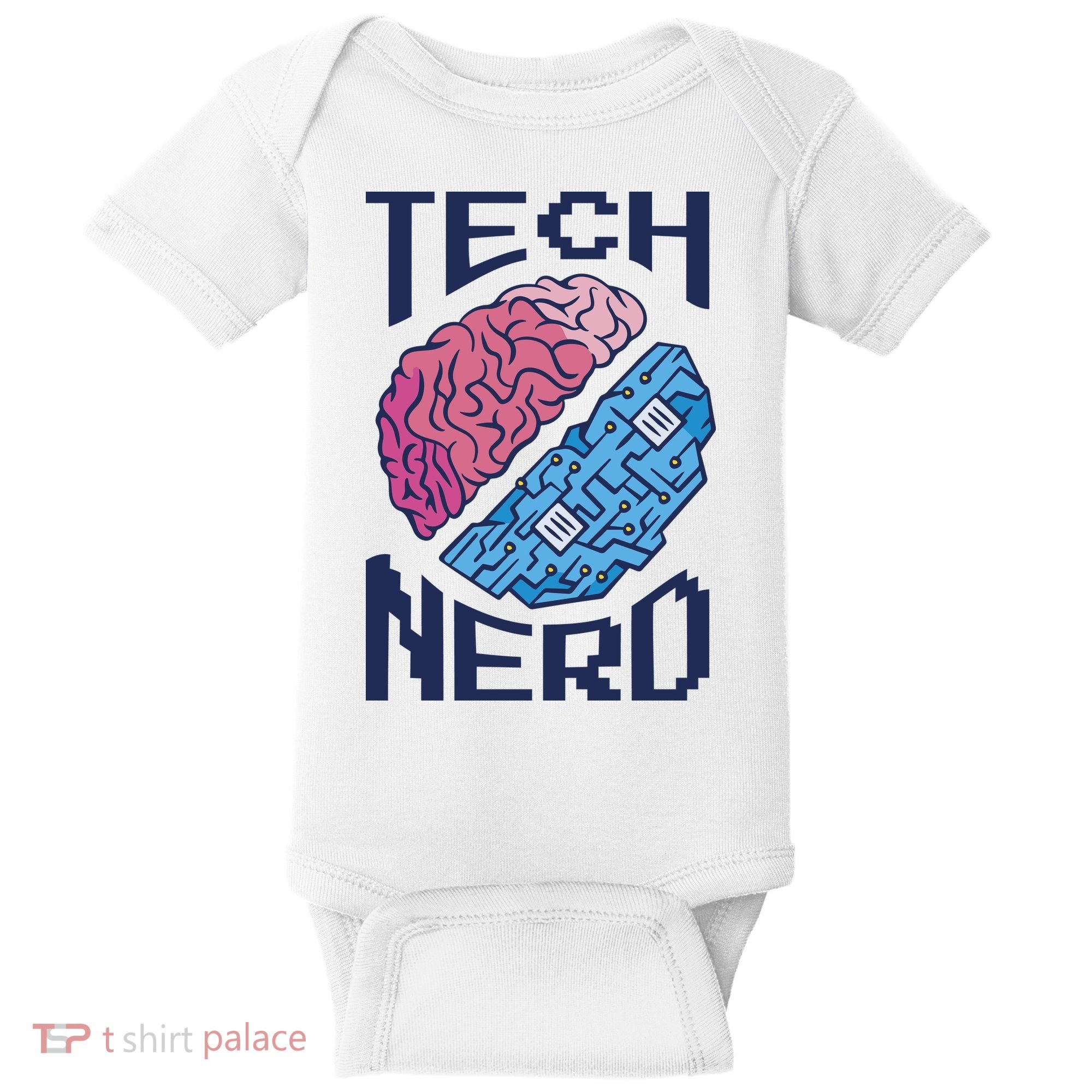 Tech Nerd Brain Baby Bodysuit