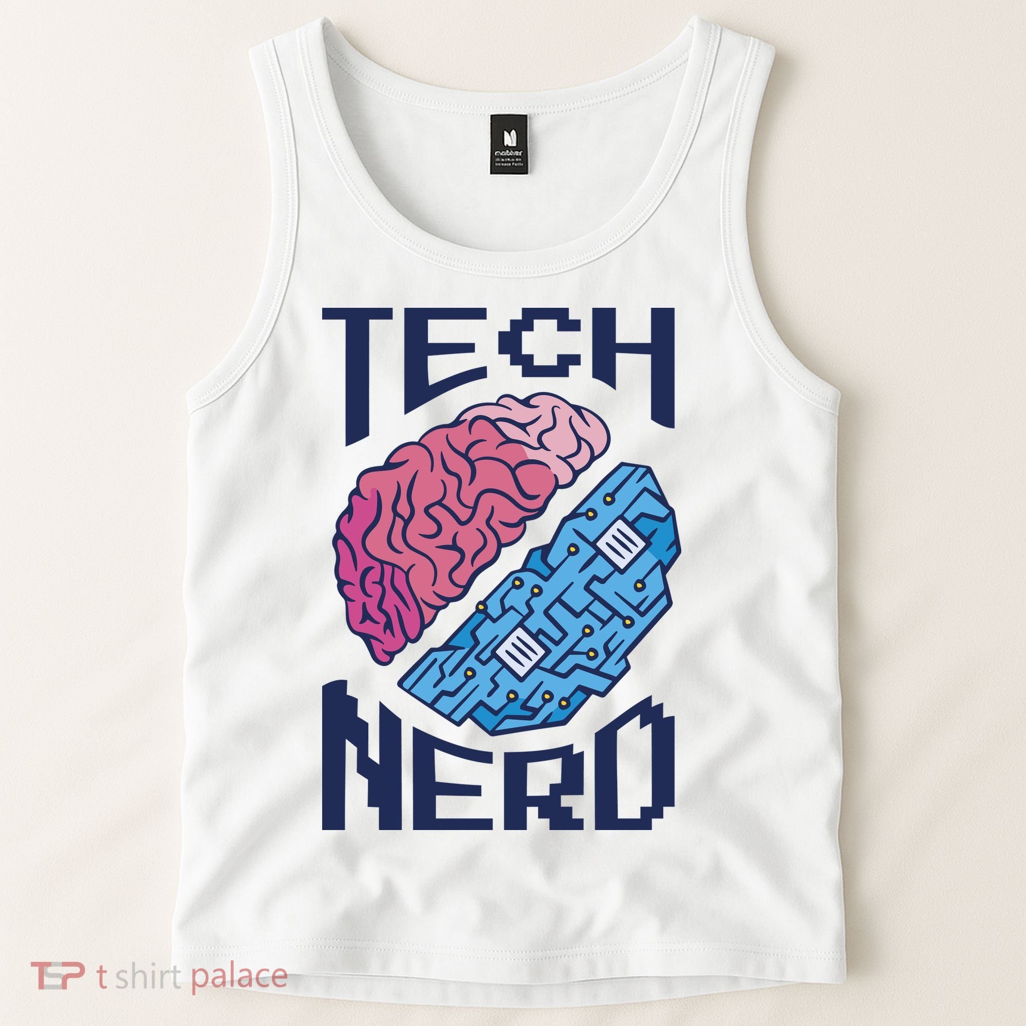 Tech Nerd Brain Tank Top