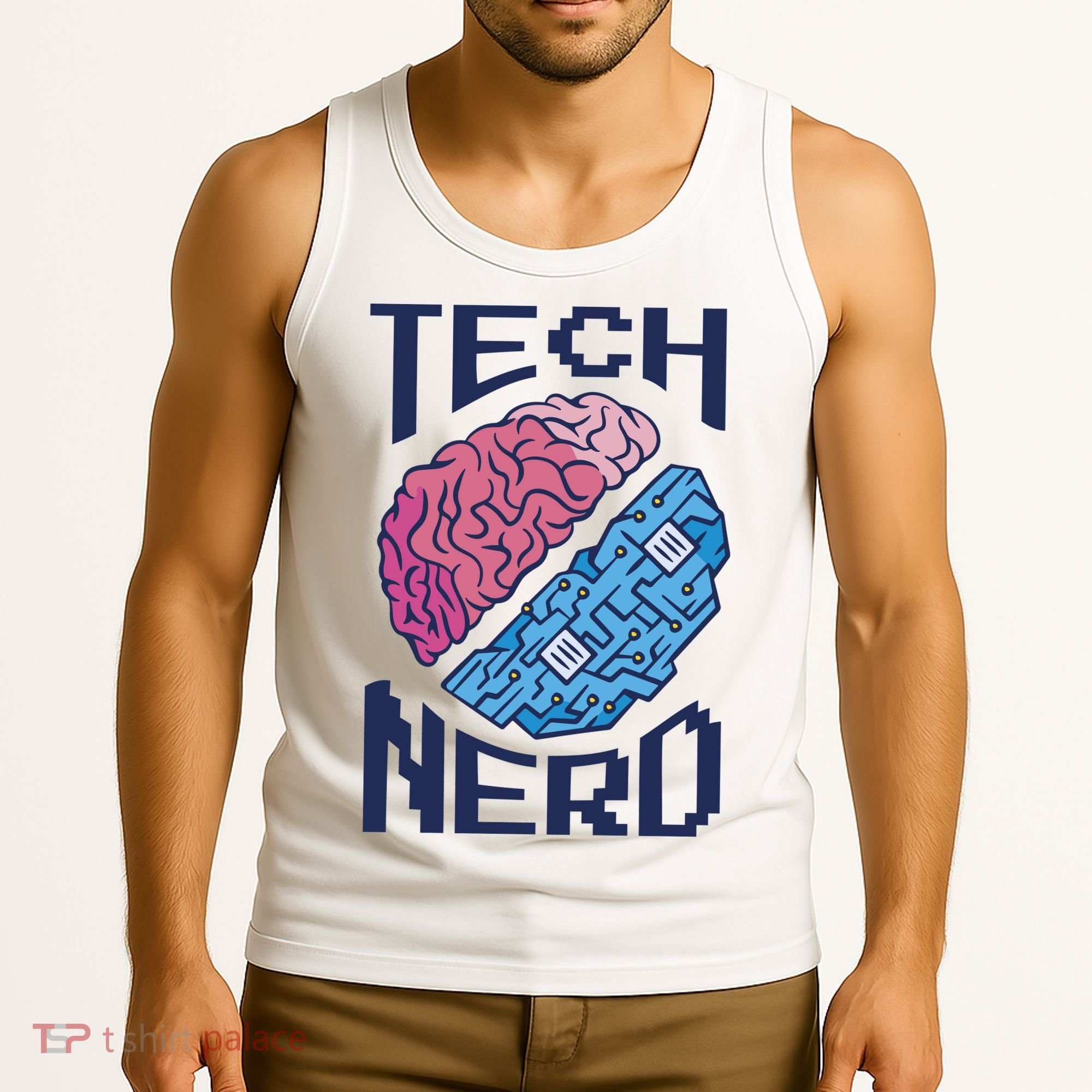 Tech Nerd Brain Tank Top