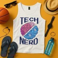Tech Nerd Brain Tank Top thumb 4