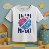 Tech Nerd Brain Toddler T-Shirt thumb 3