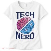 Tech Nerd Brain Women's T-Shirt thumb 0