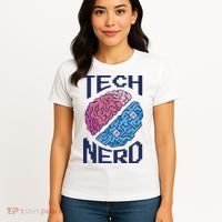 Tech Nerd Brain Women's T-Shirt thumb 4