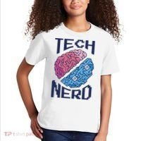 Tech Nerd Brain Kids T-Shirt thumb 2