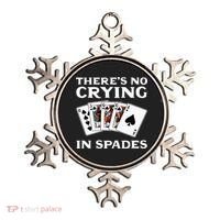 Theres No Crying In Spades Card Game Ornament thumb 0