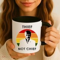 Thief Not Chief Funny Anti Joe Biden Coffee Mug thumb 3