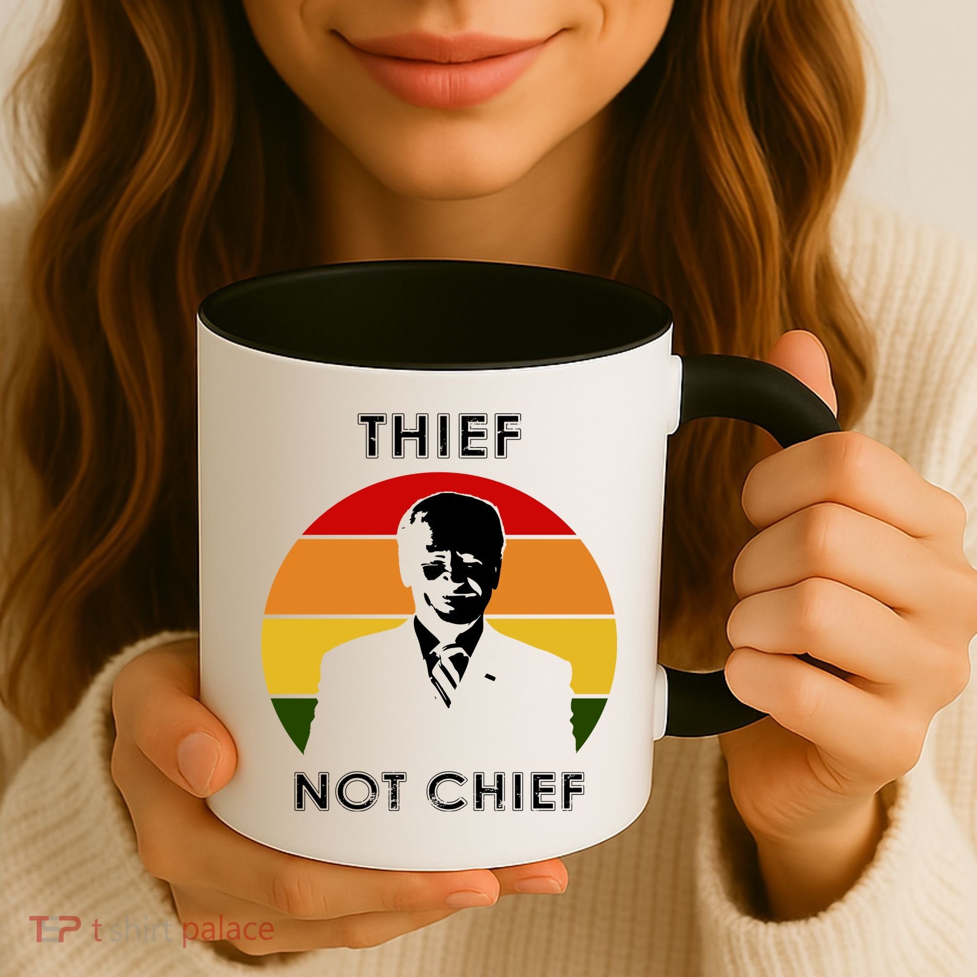 Thief Not Chief Funny Anti Joe Biden Coffee Mug
