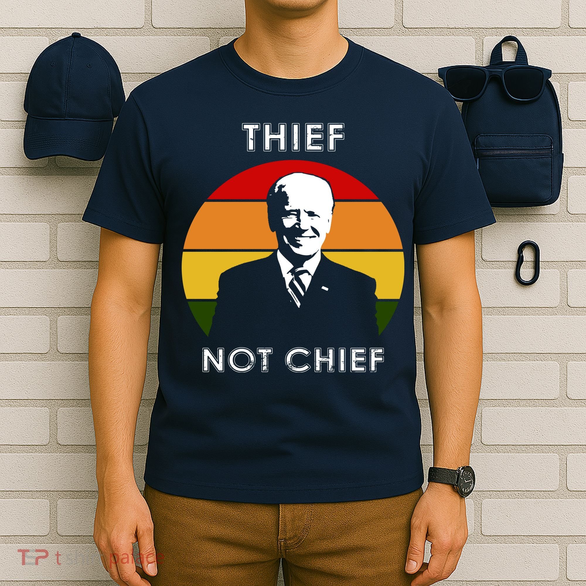 Thief Not Chief Funny Anti Joe Biden T-Shirt
