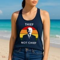 Thief Not Chief Funny Anti Joe Biden Women's Tank Top thumb 2