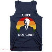 Thief Not Chief Funny Anti Joe Biden Tank Top thumb 0