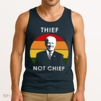 Thief Not Chief Funny Anti Joe Biden Tank Top thumb 3