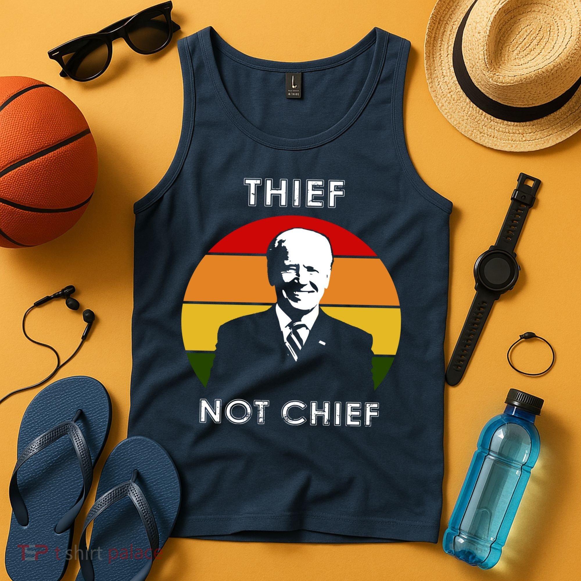 Thief Not Chief Funny Anti Joe Biden Tank Top