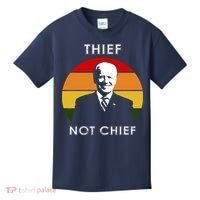 Thief Not Chief Funny Anti Joe Biden Kids T-Shirt thumb 0