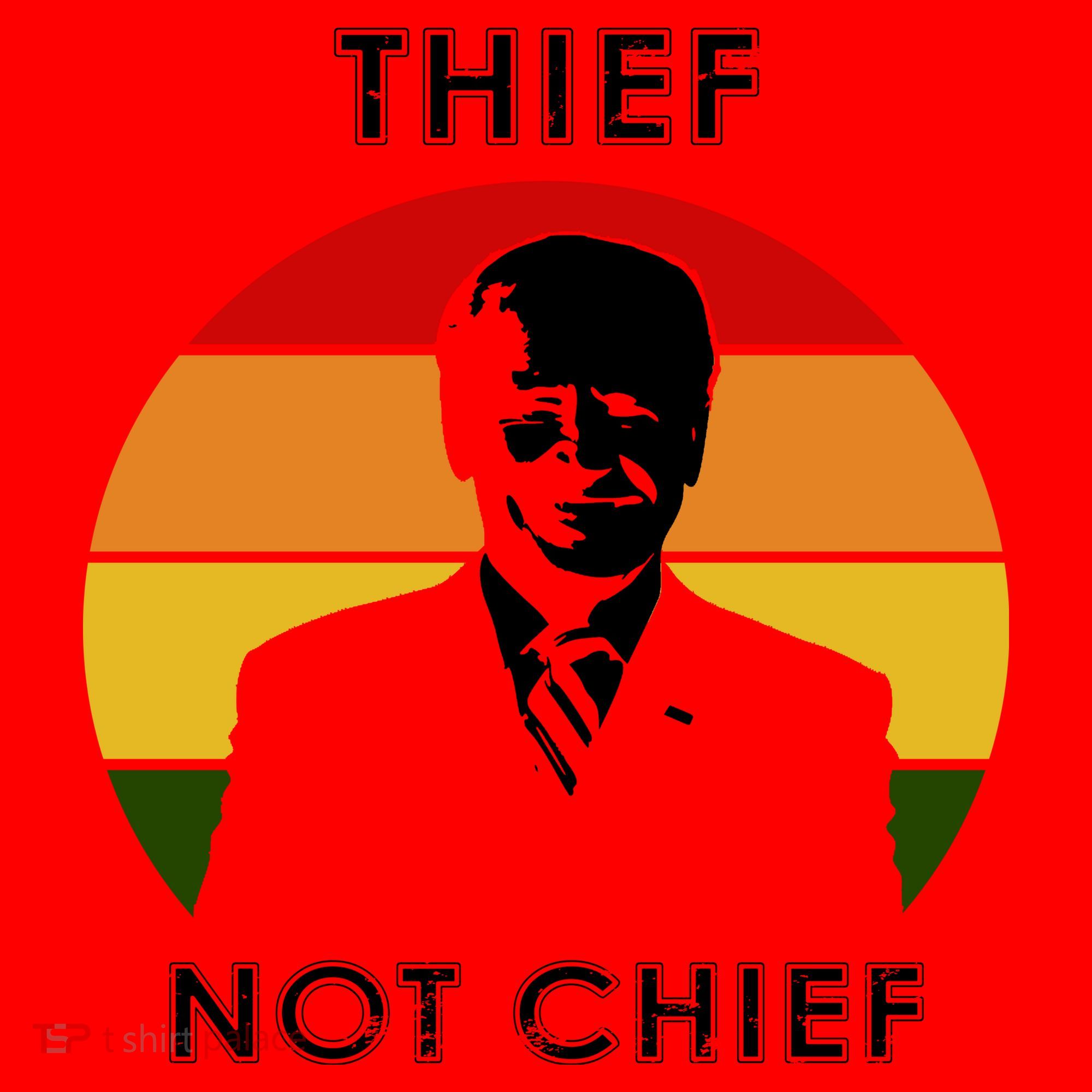 Thief Not Chief Funny Anti Joe Biden Santa Hat