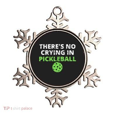 There's No Crying In Pickleball Paddles Sport Ornament