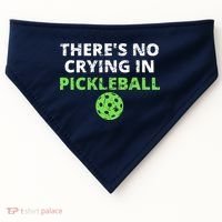 There's No Crying In Pickleball Paddles Sport USA-Made Doggie Bandana thumb 0
