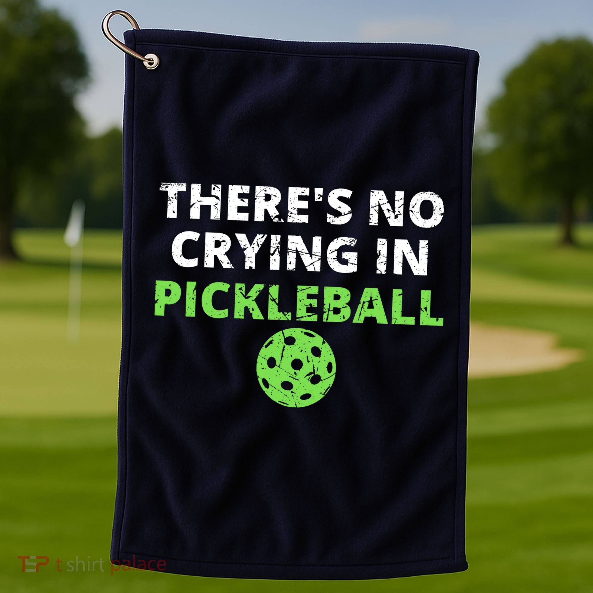 There's No Crying In Pickleball Paddles Sport Golf Towel