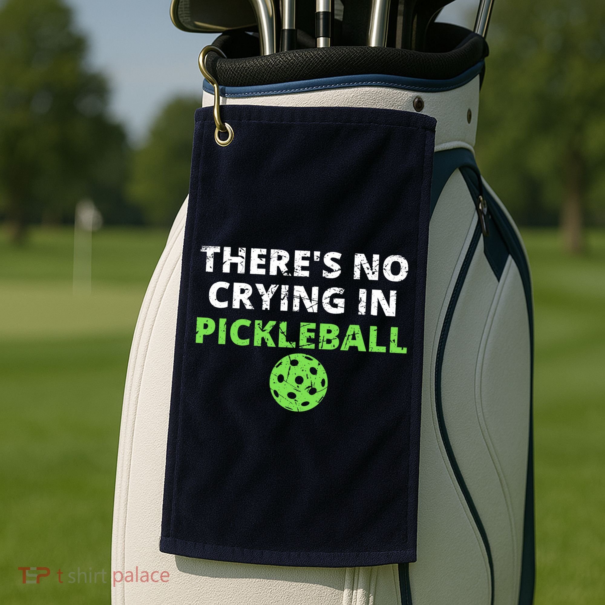 There's No Crying In Pickleball Paddles Sport Golf Towel