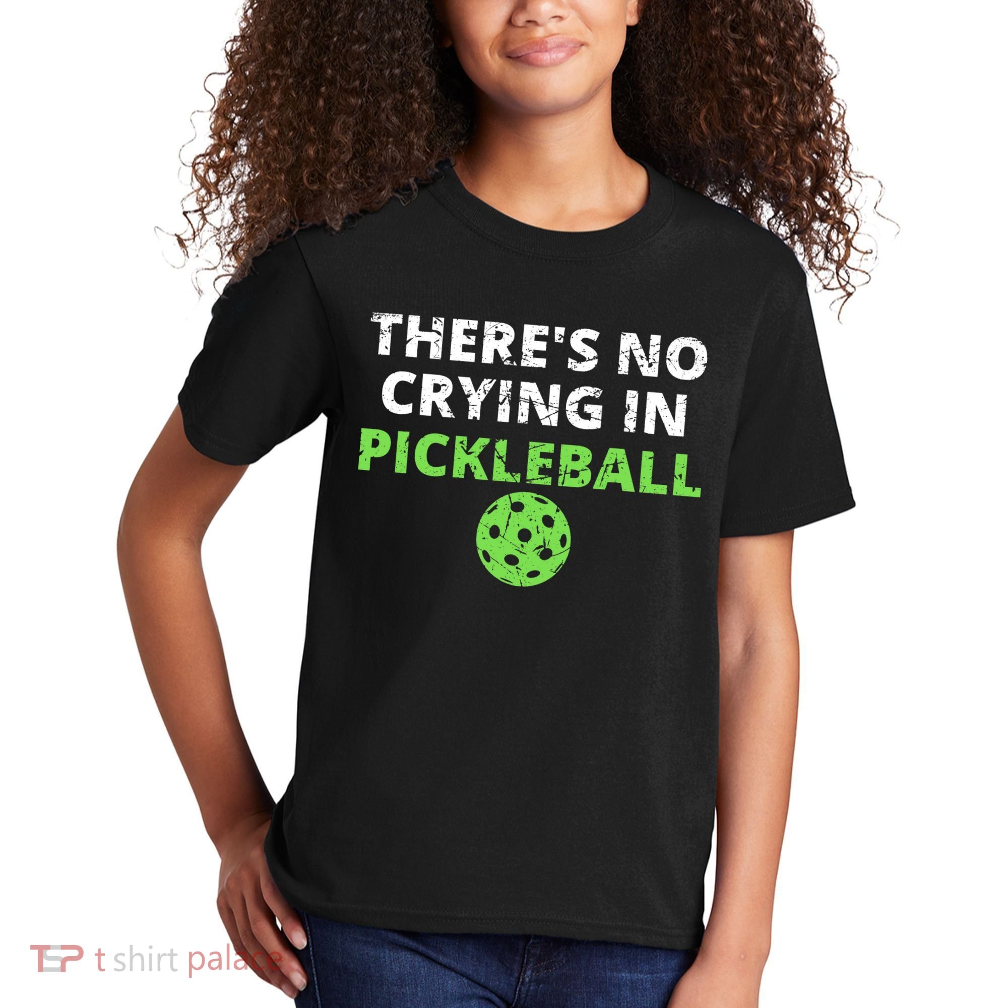 There's No Crying In Pickleball Paddles Sport Kids T-Shirt