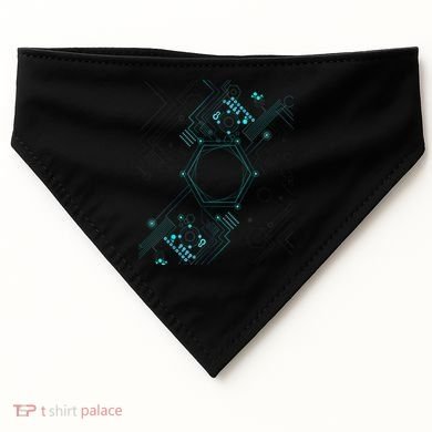 Tech Nerd Computer Geek Computer Circuit Engineer Gifts USA-Made Doggie Bandana
