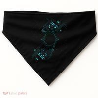 Tech Nerd Computer Geek Computer Circuit Engineer Gifts USA-Made Doggie Bandana thumb 0