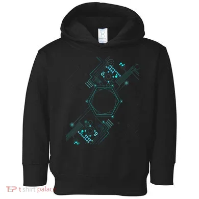 Tech Nerd Computer Geek Computer Circuit Engineer Gifts Toddler Hoodie
