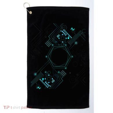 Tech Nerd Computer Geek Computer Circuit Engineer Gifts Golf Towel