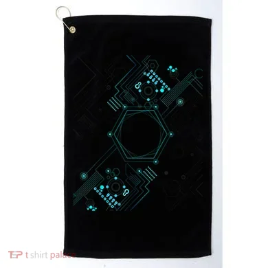 Tech Nerd Computer Geek Computer Circuit Engineer Gifts Golf Towel