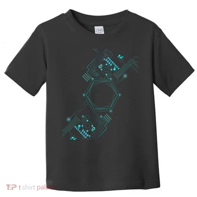 Tech Nerd Computer Geek Computer Circuit Engineer Gifts Toddler T-Shirt