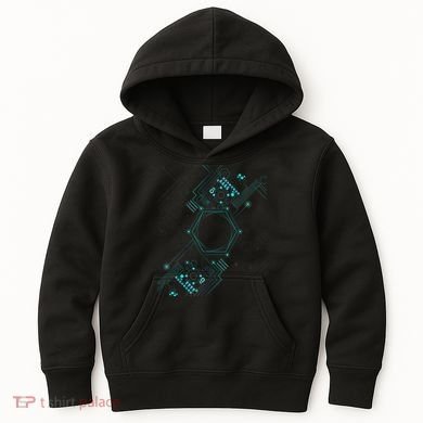 Tech Nerd Computer Geek Computer Circuit Engineer Gifts Kids Hoodie