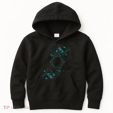 Tech Nerd Computer Geek Computer Circuit Engineer Gifts Kids Hoodie