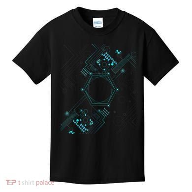 Tech Nerd Computer Geek Computer Circuit Engineer Gifts Kids T-Shirt