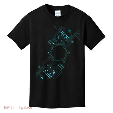 Tech Nerd Computer Geek Computer Circuit Engineer Gifts Kids T-Shirt