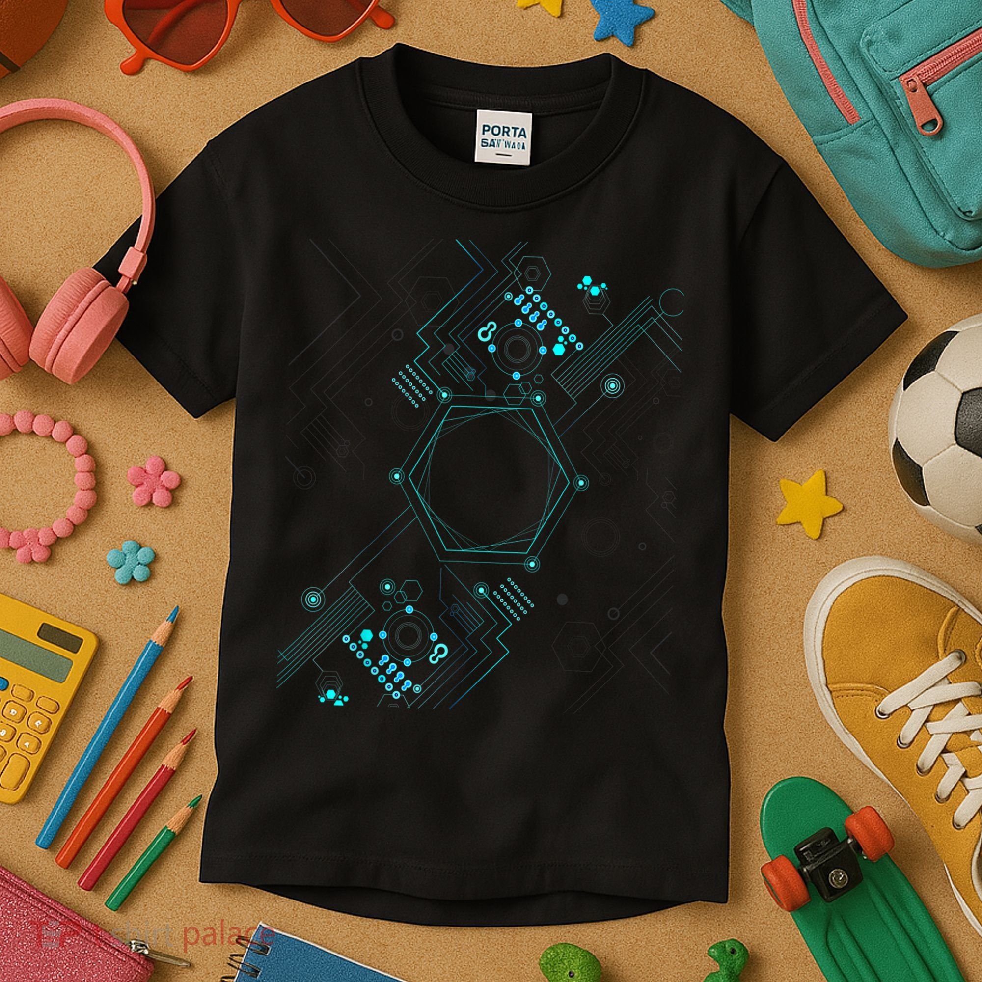 Tech Nerd Computer Geek Computer Circuit Engineer Gifts Kids T-Shirt